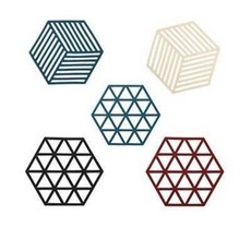 컵받침 냄비받침 예쁜 디자인 주방 가정용품 1세트 5개, 혼색 5장