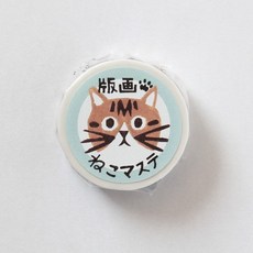 日本4legs 插畫家 紙膠帶 - 版畫貓貓, 1個