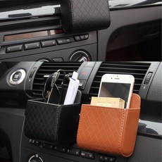 수납 깔끔 포켓 다용도 차 안 정리 송풍구 41946PC 1(PC), 브라운