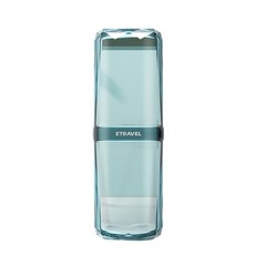 ETRAVEL 旅行洗漱收納盒 牙刷牙膏漱口杯, A13寶石藍, 1套