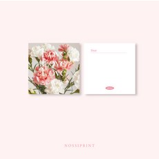 어버이날 스승의날 카네이션카드 엽서 손편지 꽃다발카드, 30개, 꽃