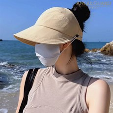 엔젤가드 1+1 마스크걸이 썬캡 벙거지모자 여성 여자 골프 여름 바캉스 버킷햇 보닛 돌돌이 방수