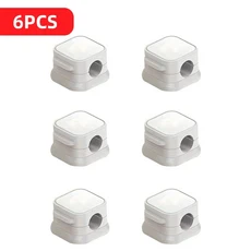 6/12/18개 자석 케이블 클립 홀더 접착식 와이어 정리기 가정 사무실 책상 아래 관리용, 05 6PCS White