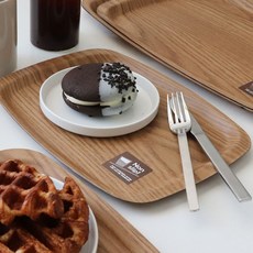 Abord 논슬립 쟁반 타원 소소 285 AA 라운드 사각 카페 쟁반 우드 미끄럼 방지, 04)abord 논슬립쟁반 타원소소 285, 1개