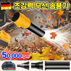 [독일기술 업그레이드] 초강력 휴대용 송풍기 강력 무선 미니 송풍기 차량용 송풍기 고출력 낙엽 청소 송풍기 가정용 다용도, 1개, 본체+배터리*1개