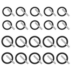 20 쌍의 오링 및 교체 핀 임팩트 링 및 소켓 핀임팩트 소켓 비계 임팩트 렌치 압력 와셔용 고무 오링 및 소켓 핀 키트 (2 사이즈)