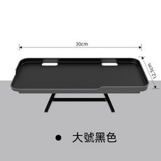 電視螢幕置物架 免打孔安裝 圓弧設計 塑膠大號黑色, 塑膠大黑色
