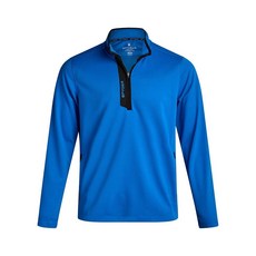 Spyder 남성용 액티브 스웨트셔츠 - 경량 플리스 쿼터 지퍼 풀오버 운동 플래킷 포함 사이즈 S-XL 블랙. S 179049