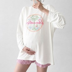 오버핏 빅사이즈 래쉬가드 임산부 비치룩 긴팔 수영복 커버업 Pp318