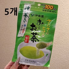 이토엔 오이오차 녹차 가루 80g, 1개입, 5개