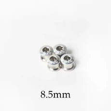 자전거 체인링 BUCKLOS-4 개 5 체인 링 볼트 6.5mm 8.5mm 자전거 휠 나사 알루미늄 합금 플레이트 싱글/더블 크랭크 세트 체인링, 06 4PC 8.5mm-Sliver