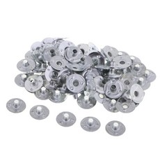 양초 제작용 티라이트 캔들 심지 고정대 100개, 100pcs-12.5x3mm, 은, 철