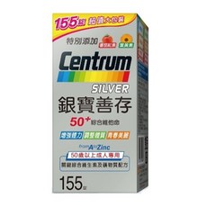 Centrum 銀寶善存 50+ 綜合維他命, 1個, 155顆