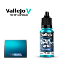 바예호 77172 아크릴도료 트루 메탈릭 메탈 (Airbrush) Hydra Turquoise 18ml