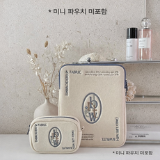 인스풍 심플 레터링 태블릿 파우치 노트북 가방 아이패드 노트북 보호케이스, 하얀색, 1개