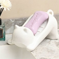 제이일 화장실비누거치대 고양이 비누받침대 화장실세수비누거치대