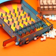 조립식 핀볼 게임기 만들기 1인용키트 과학실험키트 방과후수업 과학놀이키트 관찰