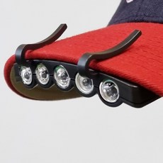 999피싱 가성비 5구 헤드랜턴 LED 캡라이트 미니 초경량 모자랜턴 낚시 해루질 등산 아웃도어 캠핑, 1개, 블랙