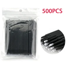 500/1000개 마이크로 브러쉬 속눈썹 크리스탈 면봉 연장 도구 접붙이기 및 제거용 어플리케이터, 1개