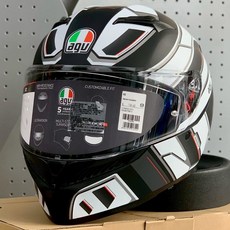 Riderment AGV K3 RIVAL MATT BLACK/WHITE 全罩式安全帽 公司貨 實體店面, M：57-58 公分, 消光黑/白