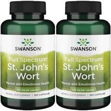 스완슨 세인트 존스 워트 375mg, 120정, 2팩