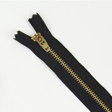 JSTrading 8인치 YKK 지퍼 청바지지퍼 메탈지퍼, 1개, 블랙
