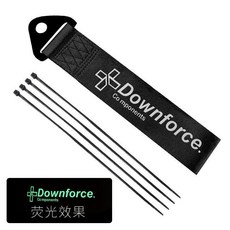 Downforce. Components 前槓拖車繩 熒光標誌, 黑色, 1個