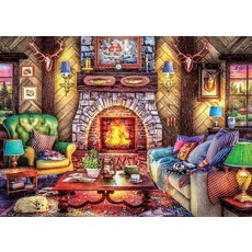 Ceaco Dominic Davison - 아늑한 컨트리 롯지 1000피스 직소퍼즐 66.5x48.3cm, Ceaco - Dominic Davison 아늑한 컨트