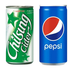 칠성사이다 펩시콜라 각 (총) / 탄산음료 제로음료 탕비실간식 사무실음료 캔음료수, 190ml