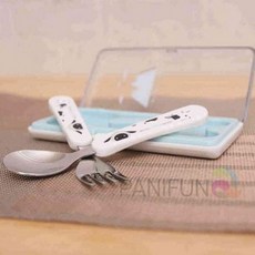 아동수저케이스 도시락스푼 도시락수저케이스 포크 숟가락 어린이수저케이스 케이스 숟가락포크세트, 1개, 상세페이지 참조