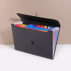 A4 아코디언 파일 13칸 파일철, 블랙