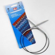 이녹스 줄바늘 80cm 뜨개 바늘 프랜즈얀, 5.5mm, 1개