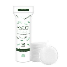 圓形化妝棉 三層加厚 卸妝棉 親膚壓邊 不掉絮 棉片, 1個, 花色圓形棉片100片