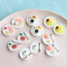 귀여운 소형 인형 집 슈퍼마켓 음식 간식 인형 주방 액세서리 용 미니 케이크 와인 음료, 21 6pcs