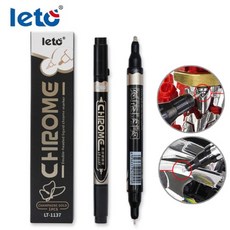 LETO 레토 고광택 크롬마커 양면팁 양쪽사용 샴페인 골드 LT-1137(410565), 1개