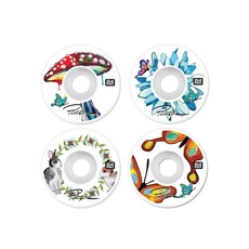 PRIMITIVE 滑板輪組 DREAM NICELY WHEELS 54MM, 1個, 54MM 101A