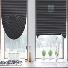 On동네 무타공 셀프 암막 블라인드90x240cm 그레이 부착형암막블라인드