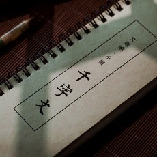 文徵明小楷字帖 琴賦 毛筆臨摹字卡 初學者描紅原帖, 1個, 千字文  小楷（全文）
