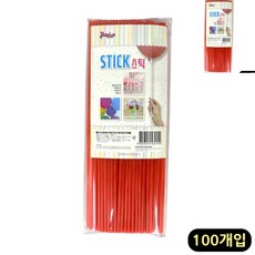 풍선스틱 레드 100개입 레드 풍선컵 별매, 본상품