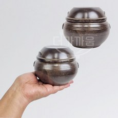 전통 미니항아리 소금단지 양념통 현관소금항아리 돈들어오는 풍수인테리어, 2개