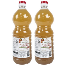 코스트코 유기농 사과식초 발효식초 애플 사이다 비니거 애사비 ACETUM, 1L, 2개