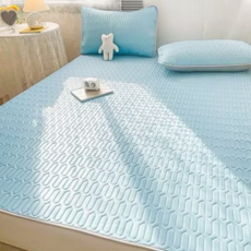 花卉圖案床墊 柔軟舒適透氣床墊 多尺寸可選, 藍色, 3cm