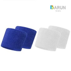 바른키즈 청백손목아대 (2개1세트) / 운동회 유아체육, 흰색 (2개 한세트), 2개