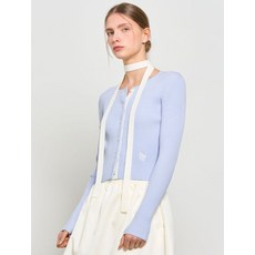 브랜드정품 제너럴아이디어 GENERALIDEA GNRL 리브드 가디건 SKY BLUE WBD1L04508 253562