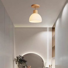 木藝簡約吸頂燈 臥室燈 走廊燈 玄關燈 北歐風燈具, 北歐玻璃木質吸頂燈走廊燈樓梯燈客廳燈房間燈走道燈
