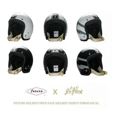 飛喬安全帽 500TX-2LOUD 復古帽 麂皮邊條 小帽體 3/4 安全帽, 亮光曜石黑,M, 1個