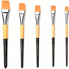 평붓 950F 4호 놀이 용 붓 그림 도구 채색 미술 용품 화방 수채화 기법 팔레트, 본상품