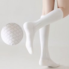 오운 엠보싱 압박 러닝 니삭스, 1개, 화이트