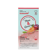 MARKET Friday Komsoda李子綠茶風味飲沖泡粉隨身包 10入裝, 1盒