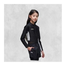 내셔널지오그래픽 키즈 K242GRG610 여아 크롭 집업 래쉬가드 CARBONBLACK Z291249 GX41058922D-D41